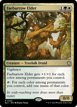Faeburrow Elder #252 | Near Mint | BLC Bloomburrow Commander Magic MTG - Image 1