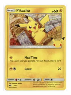 Pikachu 25/25 Holo McDonald's 25th Anniversary Promos Pokemon TCG - Image 1