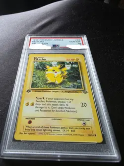 Pokemon TCG Pikachu Jungle 1st EDITION 60/64 Regular 1999 GRADED PSA 10 - Image 2