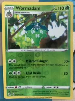 Wormadam - 010/172 - SWSH Brilliant Stars - Pokemon - Reverse Holo (Rare) - NM/M - Image 1