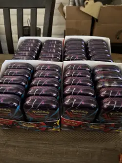 Pokemon Mega Evolution Mega Heros Mini Tin Display Factory Sealed LOT Of 40 - Image 1