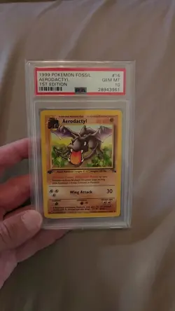 Pokemon TCG Aerodactyl Fossil 1st Edition #16/62 Psa 10 - Image 2