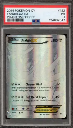 Pokemon Dialga EX XY Phantom Forces Full Art Secret Rare #122 PSA 1 - Image 1