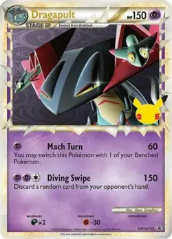 Lightly Played Dragapult Prime - SWSH132 - SWSH Black Star Promos Pokemon SWSH B - Image 1