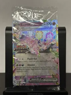Pokemon Prismatic Evolution Espeon EX 034/131 Holo Double Rare Stamped Promo NM - Image 1