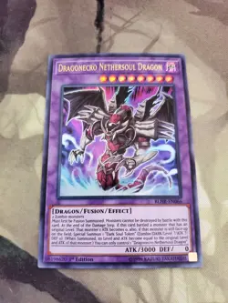 Yugioh - Dragonecro Nethersoul Dragon BLHR-EN066 NM 1st ed Ultra Rare - Image 1