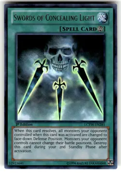 Yugioh Swords of Concealing Light LCYW-EN281 Ultra Rare 1st Ed NM - Image 1