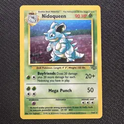 Nidoqueen 07/64 Base Set Jungle Holo Rare - MP - Pokemon Card - Image 1