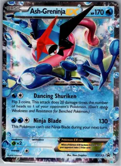 Ash-Greninja EX XY133 XY Promos - Pokemon Card - MP - Image 1