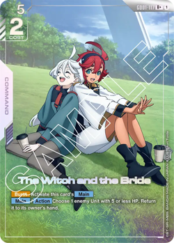 Gundam TCG Card Game - The Witch And The Bride - GD01-117 - R+ Alt Art - English - Image 1