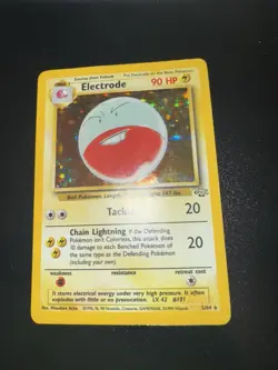 Pokemon TCG Electrode Holo Rare Card 2/64 Jungle HP 1999 Heavy Play (Creased) - Image 1