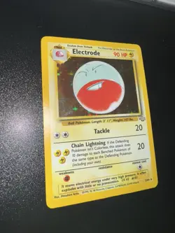 Pokemon TCG Electrode Holo Rare Card 2/64 Jungle HP 1999 Heavy Play (Creased) - Image 2