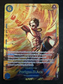 One Piece Card Game Portgas D Ace SEC Carrying on His Will OP13-119 English - Image 1