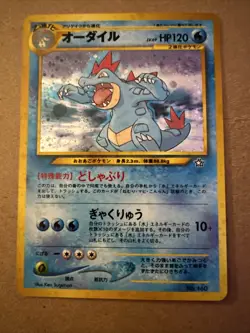 Japanese Pokemon Card Trio - Feraligatr, Typhlosion, Meganium - Holo Rare Lot - Image 2
