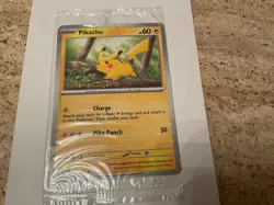 Pokemon TCG 2023 Pikachu Stamped Poke Post Promo Card 025/165 - Sealed - Image 2