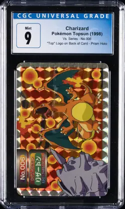 1998 POKEMON TOPSUN #006 CHARIZARD CGC 9 - Image 1