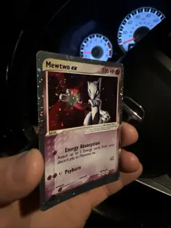 Pokemon Mewtwo EX 101/109; Ruby & Sapphire (2003) Ultra Rare; 5 + Swirls!!! - Image 2