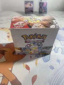 Pokemon TCG Scarlet and Violet Surging Sparks Booster box 36 packs small tear - Image 1
