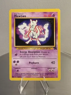 Pokemon TCG - MEWTWO #3 - STAMPED PROMO - WB Pokemon: The First Movie 1999 - HP - Image 1