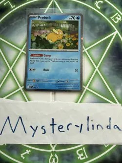 Pokemon TCG Psyduck MEP 007 Mega Evolutions Cosmos Holo Black Star Promo NM - Image 1