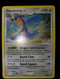 Garchomp 5/147 Holo Rare Pokemon TCG Card Platinum Supreme Victors NM Swirl - Image 3