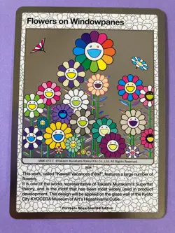 Flowers on Windowpanes MMK-013 C TAKASHI MURAKAMI TRADING CARD 108 FLOWERS - Image 2