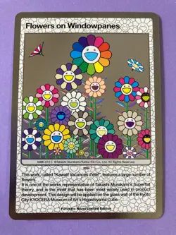 Flowers on Windowpanes MMK-013 C TAKASHI MURAKAMI TRADING CARD 108 FLOWERS - Image 3