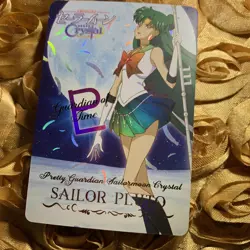 PLUTO Sailor Moon CRYSTAL MOON edition Goddess Beauty Anime Foil Girl Card - Image 1