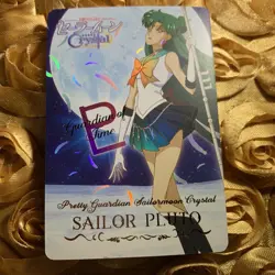 PLUTO Sailor Moon CRYSTAL MOON edition Goddess Beauty Anime Foil Girl Card - Image 5