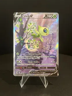 Pokemon TCG SWSH Fusion Strike Celebi v Alt Art Holo Ultra Rare Card 245/264 - Image 1