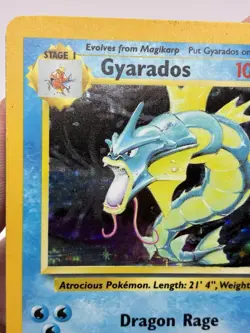 1999 Pokemon GYARADOS Base Set HOLO RARE Foil Card 6/102 WotC - Image 4