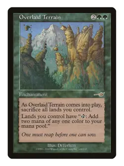 Overlaid Terrain MTG Nemesis Rare LP Lightly Played Single Card - Image 1