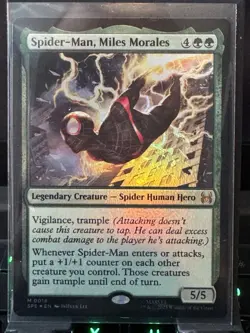 Spider-Man, Miles Morales FOIL MTG Spider-Man NM-M 0018 - Image 1