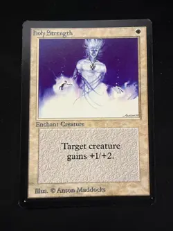 Magic The Gathering: Beta Holy Strength MTG Beta - Image 1