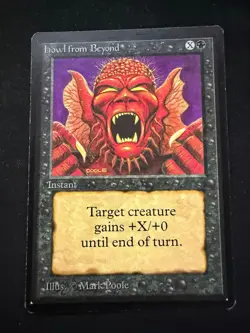 Magic The Gathering: Beta Howl from Beyond MTG Beta - Image 1