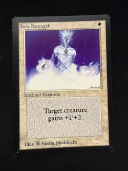 Magic The Gathering: Beta Holy Strength MTG Beta - Image 1