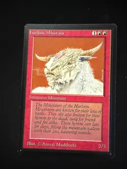 Magic the Gathering: Beta Hurloon Minotaur MTG Beta - Image 1