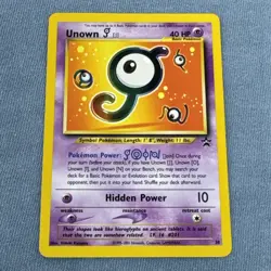 Pokemon Unown J Black Star Promo #38 VLP - Image 1