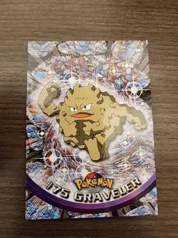 Pokemon Topps TV Animation Edition #75 Graveler! Blue Logo! - Image 1