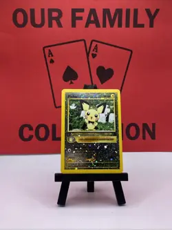 2001 Pokemon Black Star Promo #35 Pichu Reverse Holo Pokemon TCG WOTC SWIRL NM - Image 1