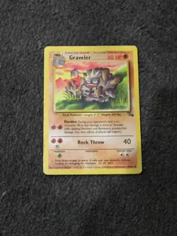 Graveler Fossil Base Set 37/62 Brand New Pokemon Card Collection - Image 1