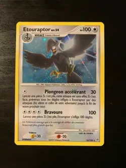 Carte Pokemon : Etouraptor 16/130 Diamant Perle Base Francaise - Image 1