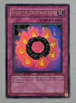 Ring of Destruction IOC-SE3 NM- Invasion of Chaos Limited Edition Holo Yugioh - Image 1