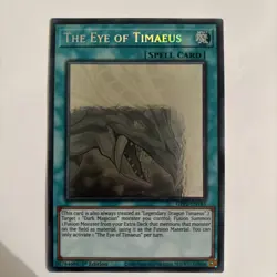 The Eye of Timaeus GFP2-EN183 Ghost Rare 1st Edition YuGiOh Card - Image 1