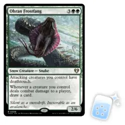 OHRAN FROSTFANG Commander Masters Magic MTG MINT CARD - Image 1