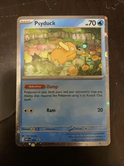 Pokemon TCG Psyduck Me:01 Black Star Promo Card Near Mint - Image 1