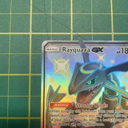 Rayquaza GX 177A/168 Hidden Fates Shiny Full Art Promo Pokemon Card - Image 4