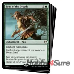 Song Of The Dryads X4 M/NM Magic: The Gathering MTG Commander Masters - Image 1