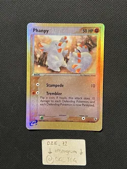 Pokemon 2003 EX Ruby and Sapphire - Phanpy - 62/109 - REVERSE HOLO - VLP/NM - Image 1