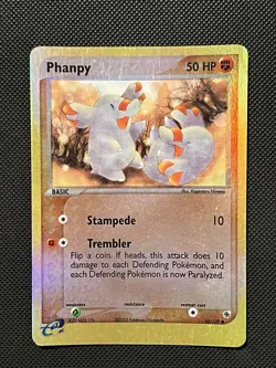 Pokemon 2003 EX Ruby and Sapphire - Phanpy - 62/109 - REVERSE HOLO - VLP/NM - Image 2